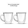 imageJoyJolt Serene Double Walled Insulated Glasses Coffee Mug Set of 2 74 Ounces74 Oz