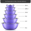 imageJoyJolt Stainless Steel Mixing Bowl Set  6 Piece Nesting Bowls 5qt to 05qt Black Perfect for Dough Batter ampamp BakingVery Peri
