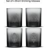imageJoyJolt Star Wars Dark Side Drinking Glasses Set of 4 14oz Short Glass Cups Lowball Glass Tumbler Set ft Darth Vader Darth Maul Kylo Ren and General Grievous Star Wars Stuff