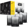 imageJoyJolt Star Wars Dark Side Drinking Glasses Set of 4 14oz Short Glass Cups Lowball Glass Tumbler Set ft Darth Vader Darth Maul Kylo Ren and General Grievous Star Wars Stuff