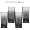 imageJoyJolt Star Wars Dark Side Drinking Glasses Set of 4 15oz Highball Glasses Tall Glass Cups ft Darth Vader Stormtrooper Darth Maul Kylo Ren and General Grievous Star Wars Merch