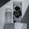 imageJoyJolt Star Wars Dark Side Monochrome Tall Drinking Glasses 13oz Glass Tumbler Cup Set Slim Darth Vader Tumbler Kitchen Glasses Set of 2 Star Wars Gifts for Men Women and Adults