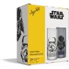 imageJoyJolt Star Wars Dark Side Monochrome Tall Drinking Glasses 13oz Glass Tumbler Cup Set Slim Darth Vader Tumbler Kitchen Glasses Set of 2 Star Wars Gifts for Men Women and Adults