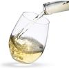 imageJoyJolt Stemless Wine Glasses Set of 4  19 oz Clear Glass Tumblers for Red ampamp White Wine Cocktails Dishwasher Safe Perfect for Home Bar GiftsClear glasses