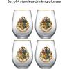 imageJoyJolt Stemless Wine Glasses Set of 4  19 oz Clear Glass Tumblers for Red ampamp White Wine Cocktails Dishwasher Safe Perfect for Home Bar GiftsHarry Potter