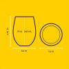 imageJoyJolt Stemless Wine Glasses Set of 4  19 oz Clear Glass Tumblers for Red ampamp White Wine Cocktails Dishwasher Safe Perfect for Home Bar GiftsHarry Potter