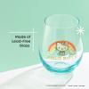 imageJoyJolt Stemless Wine Glasses Set of 4  19 oz Clear Glass Tumblers for Red ampamp White Wine Cocktails Dishwasher Safe Perfect for Home Bar GiftsHello Kitty