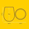 imageJoyJolt Stemless Wine Glasses Set of 4  19 oz Clear Glass Tumblers for Red ampamp White Wine Cocktails Dishwasher Safe Perfect for Home Bar GiftsStar Wars Helmet Hues