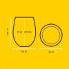 imageJoyJolt Stemless Wine Glasses Set of 4  19 oz Clear Glass Tumblers for Red ampamp White Wine Cocktails Dishwasher Safe Perfect for Home Bar GiftsWinnie the Pooh Gold
