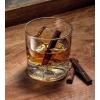 imageJoyJolt Swish Crystal Whiskey Glasses Set of 4 Basketball  10oz Old Fashioned Rocks Glass for Scotch Bourbon Liquor or Short Cocktails