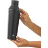 imageJoyJolt Triple Insulated CocktailProtein Shaker Bottle 20oz Shaker Cup with Alcohol Measure Lid and Jigger Cap 12hr Ice Cold Bottle for Protein Mixes Shake or Smoothie Metal MixerMatte Black