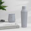 imageJoyJolt Triple Insulated CocktailProtein Shaker Bottle 20oz Shaker Cup with Alcohol Measure Lid and Jigger Cap 12hr Ice Cold Bottle for Protein Mixes Shake or Smoothie Metal MixerDove Grey