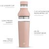 imageJoyJolt Triple Insulated CocktailProtein Shaker Bottle 20oz Shaker Cup with Alcohol Measure Lid and Jigger Cap 12hr Ice Cold Bottle for Protein Mixes Shake or Smoothie Metal MixerBlush Pink