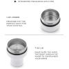imageJoyJolt Triple Insulated CocktailProtein Shaker Bottle 20oz Shaker Cup with Alcohol Measure Lid and Jigger Cap 12hr Ice Cold Bottle for Protein Mixes Shake or Smoothie Metal MixerMatte White