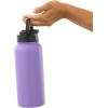 imageJoyJolt Triple Insulated Water Bottle with Straw Lid AND Flip Lid 32oz Large Water Bottle 12 Hour HotCold Vacuum Insulated Stainless Steel Bottle BPAFree Leakproof Water Bottles  Thermos BottleLilac Purple