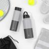 imageJoyJolt Triple Insulated Water Bottle with Straw Lid AND Flip Lid 32oz Large Water Bottle 12 Hour HotCold Vacuum Insulated Stainless Steel Bottle BPAFree Leakproof Water Bottles  Thermos BottleGrayBlack