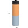 imageJoyJolt Triple Insulated Water Bottle with Straw Lid AND Flip Lid 32oz Large Water Bottle 12 Hour HotCold Vacuum Insulated Stainless Steel Bottle BPAFree Leakproof Water Bottles  Thermos BottleOrangeBlue