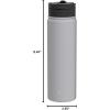 imageJoyJolt Triple Insulated Water Bottle with Straw Lid AND Flip Lid 32oz Large Water Bottle 12 Hour HotCold Vacuum Insulated Stainless Steel Bottle BPAFree Leakproof Water Bottles  Thermos BottleDove Grey