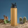 imageJoyJolt Triple Insulated Water Bottle with Straw Lid AND Flip Lid 32oz Large Water Bottle 12 Hour HotCold Vacuum Insulated Stainless Steel Bottle BPAFree Leakproof Water Bottles  Thermos BottleGoldenrod