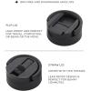 imageJoyJolt Triple Insulated Water Bottle with Straw Lid AND Flip Lid 32oz Large Water Bottle 12 Hour HotCold Vacuum Insulated Stainless Steel Bottle BPAFree Leakproof Water Bottles  Thermos BottleGrayBlack