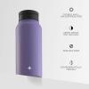 imageJoyJolt Triple Insulated Water Bottle with Straw Lid AND Flip Lid 32oz Large Water Bottle 12 Hour HotCold Vacuum Insulated Stainless Steel Bottle BPAFree Leakproof Water Bottles  Thermos BottleLilac Purple