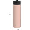 imageJoyJolt Triple Insulated Water Bottle with Straw Lid AND Flip Lid 32oz Large Water Bottle 12 Hour HotCold Vacuum Insulated Stainless Steel Bottle BPAFree Leakproof Water Bottles  Thermos BottleBlush Pink