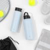 imageJoyJolt Triple Insulated Water Bottle with Straw Lid AND Flip Lid 32oz Large Water Bottle 12 Hour HotCold Vacuum Insulated Stainless Steel Bottle BPAFree Leakproof Water Bottles  Thermos BottleCloud Blue