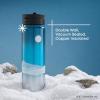 imageJoyJolt Triple Insulated Water Bottle with Straw Lid AND Flip Lid 32oz Large Water Bottle 12 Hour HotCold Vacuum Insulated Stainless Steel Bottle BPAFree Leakproof Water Bottles  Thermos BottleHoth