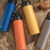 imageJoyJolt Triple Insulated Water Bottle with Straw Lid AND Flip Lid 32oz Large Water Bottle 12 Hour HotCold Vacuum Insulated Stainless Steel Bottle BPAFree Leakproof Water Bottles  Thermos BottleIndigo Blue
