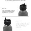 imageJoyJolt Triple Insulated Water Bottle with Straw Lid AND Flip Lid 32oz Large Water Bottle 12 Hour HotCold Vacuum Insulated Stainless Steel Bottle BPAFree Leakproof Water Bottles  Thermos BottleMatte White