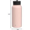 imageJoyJolt Triple Insulated Water Bottle with Straw Lid AND Flip Lid 32oz Large Water Bottle 12 Hour HotCold Vacuum Insulated Stainless Steel Bottle BPAFree Leakproof Water Bottles  Thermos BottleBlush Pink