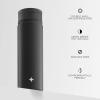 imageJoyJolt Triple Insulated Water Bottle with Straw Lid AND Flip Lid 32oz Large Water Bottle 12 Hour HotCold Vacuum Insulated Stainless Steel Bottle BPAFree Leakproof Water Bottles  Thermos BottleMatte Black