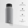 imageJoyJolt Triple Insulated Water Bottle with Straw Lid AND Flip Lid 32oz Large Water Bottle 12 Hour HotCold Vacuum Insulated Stainless Steel Bottle BPAFree Leakproof Water Bottles  Thermos BottleDove Grey