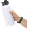imageJoyJolt Triple Insulated Water Bottle with Straw Lid AND Flip Lid 32oz Large Water Bottle 12 Hour HotCold Vacuum Insulated Stainless Steel Bottle BPAFree Leakproof Water Bottles  Thermos BottleMatte White