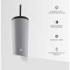 imageJoyJolt Vacuum Insulated 24 oz Tumbler with Lid and Straw 2 Each Vacuum Double Wall Stainless Steel Tumbler Copper Lined for 12Hr HoldCold Drinks Leakproof Water Bottle Tea or Iced Coffee CupDovey Grey
