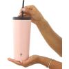 imageJoyJolt Vacuum Insulated 24 oz Tumbler with Lid and Straw 2 Each Vacuum Double Wall Stainless Steel Tumbler Copper Lined for 12Hr HoldCold Drinks Leakproof Water Bottle Tea or Iced Coffee CupBlush Pink