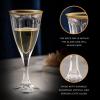 imageJoyJolt Windsor Gold Rim White Wine Glasses Crystal Wine Glasses Set of 2 6 oz Wine Glasses Stemmed Wine Glass Set Fancy Wine Glass made in Europe Modern Wine Glasses Wine Glasses for White WineWhite Wine Glasses