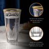 imageJoyJolt Windsor Gold Rim White Wine Glasses Crystal Wine Glasses Set of 2 6 oz Wine Glasses Stemmed Wine Glass Set Fancy Wine Glass made in Europe Modern Wine Glasses Wine Glasses for White WineHighball Glasses