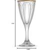 imageJoyJolt Windsor Gold Rim White Wine Glasses Crystal Wine Glasses Set of 2 6 oz Wine Glasses Stemmed Wine Glass Set Fancy Wine Glass made in Europe Modern Wine Glasses Wine Glasses for White WineWhite Wine Glasses