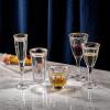 imageJoyJolt Windsor Gold Rim White Wine Glasses Crystal Wine Glasses Set of 2 6 oz Wine Glasses Stemmed Wine Glass Set Fancy Wine Glass made in Europe Modern Wine Glasses Wine Glasses for White WineWhite Wine Glasses