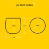 imageTall Drinking Glasses with 3D Hello Kitty ampamp Mimmy Icons Set of 2 by JoyJoltDOF Glasses