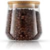imageJoyJolt Cookie Jar 1 Large Glass Jars With Bamboo Lids Set For Kitchen Counter Rice Jar Candy Jar Flour and Sugar Containers Canisters 31OZ Big Glass Jar with Lid Airtight Glass Storage