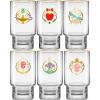 imageJoyJolt Disney Princess Iconic Tall 16 oz Drinking Glasses Highball Glass Cups Set of 6 ft Snow White Cinderella Sleeping Beauty and more Water Juice Coffee Tea Tumblers Disney Gifts16 ounce