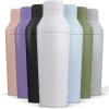 imageJoyJolt Triple Insulated CocktailProtein Shaker Bottle 20oz Shaker Cup with Alcohol Measure Lid and Jigger Cap 12hr Ice Cold Bottle for Protein Mixes Shake or Smoothie Metal MixerMatte White