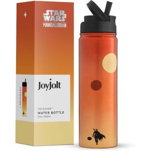 imageJoyJolt Triple Insulated Water Bottle with Straw Lid AND Flip Lid 32oz Large Water Bottle 12 Hour HotCold Vacuum Insulated Stainless Steel Bottle BPAFree Leakproof Water Bottles  Thermos BottleTatooine