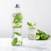 imageJoyJolt Glass Water Bottles  2pc Set 32 oz1 Liter Clear Glass with Stainless Steel Lids Leakproof Ideal for Juicing or Iced Tea