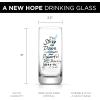 imageJoyJolt Star Wars Luke Skywalker Lightsaber Tall Drinking Glass  142 oz  Set of 2ObiWan Kenobi Blue Lightsaber