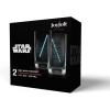 imageJoyJolt Star Wars Luke Skywalker Lightsaber Tall Drinking Glass  142 oz  Set of 2ObiWan Kenobi Blue Lightsaber