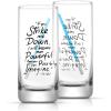 imageJoyJolt Star Wars Luke Skywalker Lightsaber Tall Drinking Glass  142 oz  Set of 2ObiWan Kenobi Blue Lightsaber