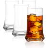 imageJoyJolt Cosmos Highball Glasses  Pack of 4 Tall Glass  185 oz Large Drinking Glass Set  NonLead Crystal Tall Glasses for Water Juice Beer and Cocktails  Premium Tall Tumblers for Drinks